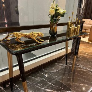 Gold Leopard Console