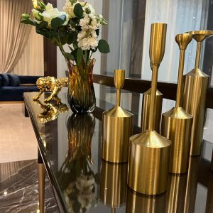 Brass Vase & Object Set